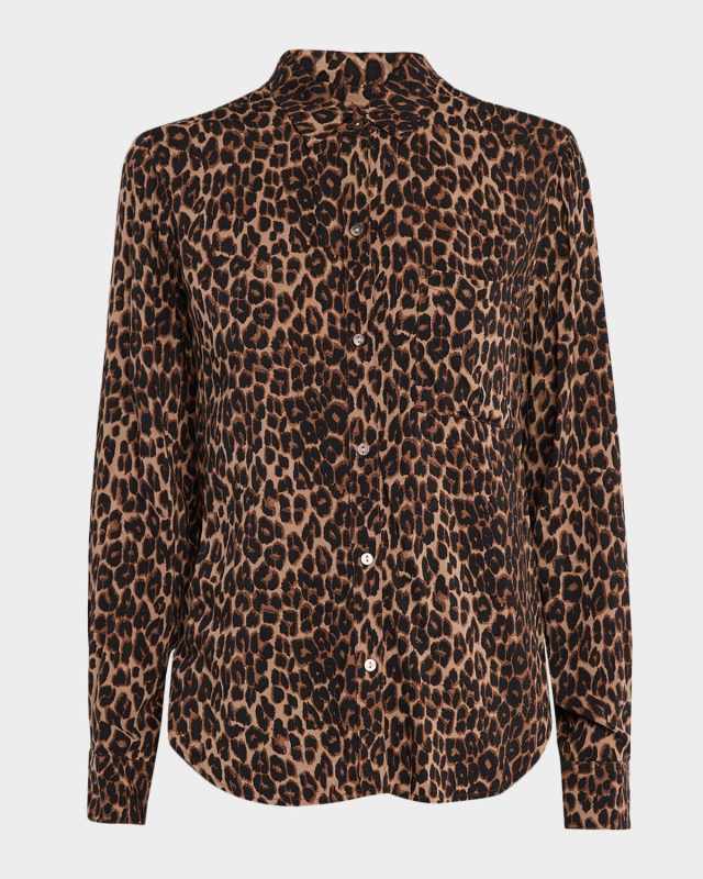 Josephine Leopard Long-Sleeve Shirt